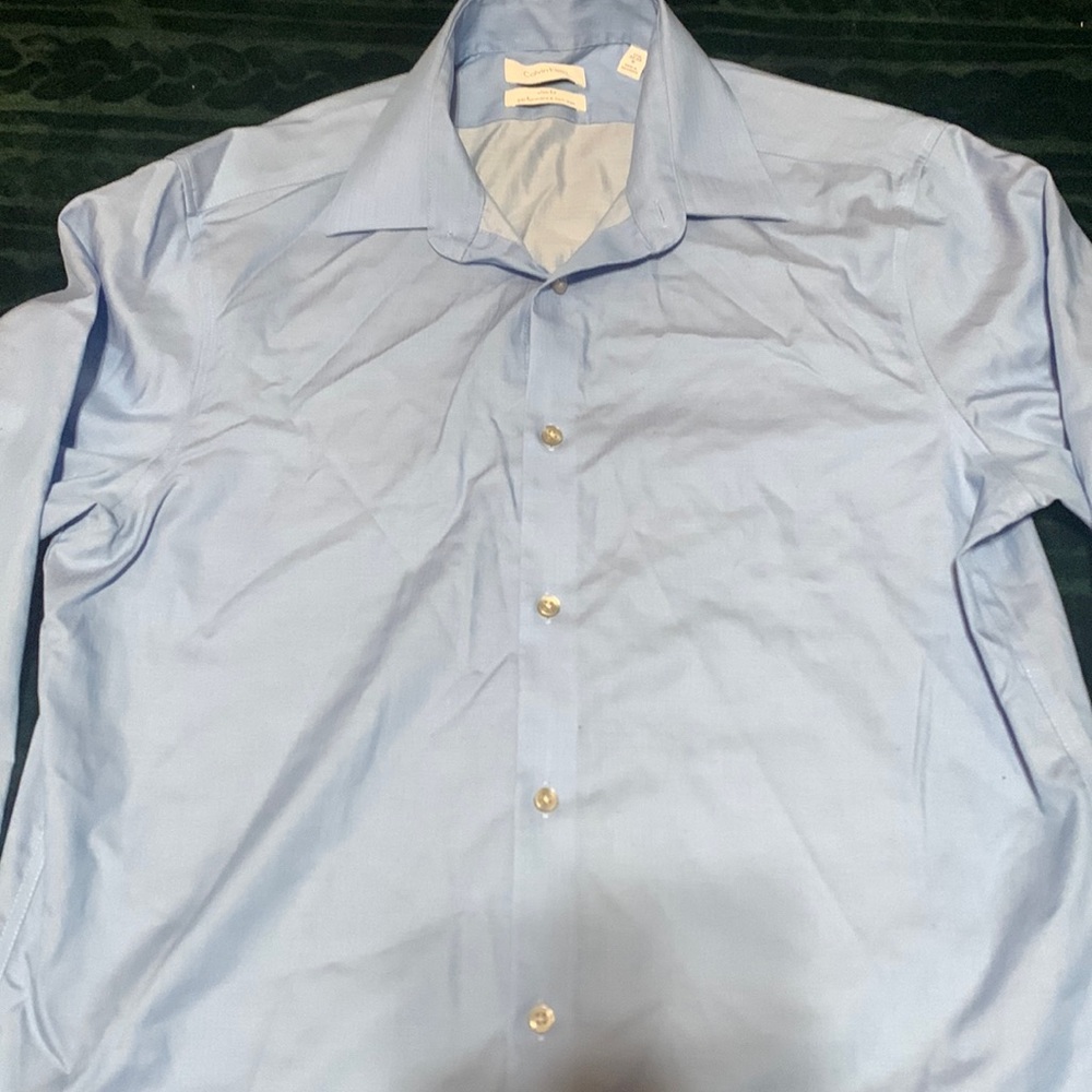 Slim fit Calvin Klein dress shirt.